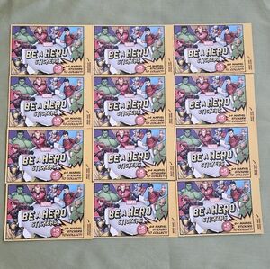 12 Packs 2025 Be A Hero Marvel Superstore Loblaws Sticker Card Packs 48 Stickers
